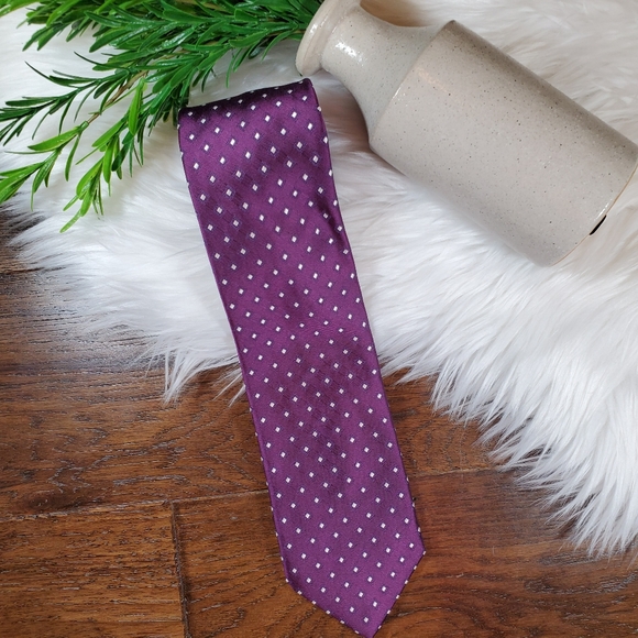 Jos. A. Bank Tie | purple | 100% silk - Picture 2 of 7